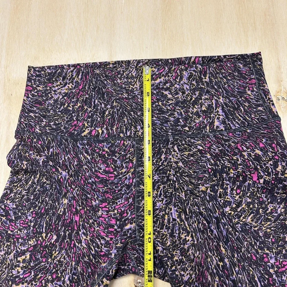 Lululemon Leggings Womens 8 Multicolor High Rise Ankle Geometric Yoga Gym Wear